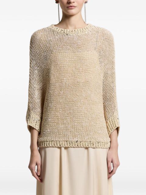 PESERICO sequin-embellishment sweater