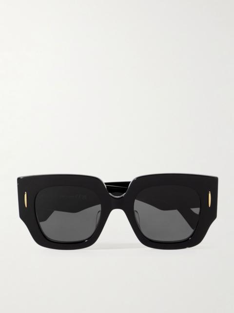 Loewe Anagram Geometric Square-Frame Acetate Sunglasses Black