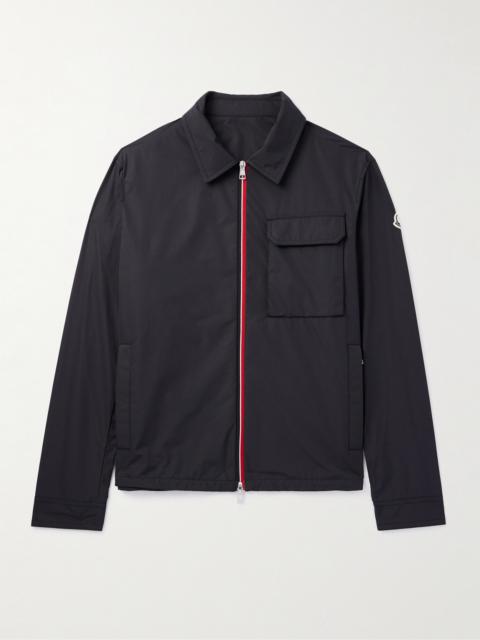 Moncler Logo-Appliquéd Grosgrain-Trimmed Shell Overshirt