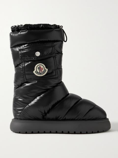 Moncler Gaia quilted shell boots Black