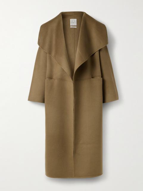 TOTEME Draped Wool And Cashmere-blend Felt Coat