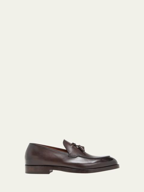 ZEGNA Men's Torino Leather Tassel Loafers