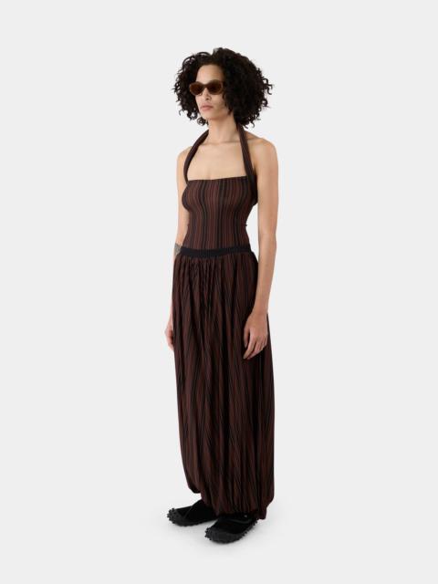 SUNNEI SAROUEL PANTS / black & brown stripes