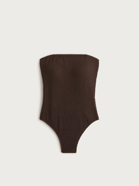 J.CREW Gemma bandeau scrunchie one-piece