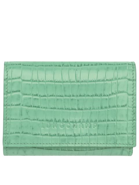 Longchamp Longchamp Pocket Compact wallet Mint - Leather