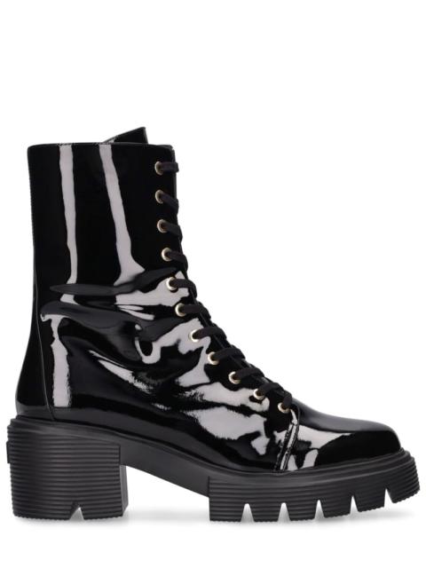 60mm Soho patent leather combat boots