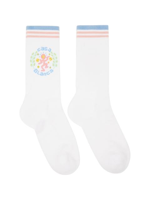 CASABLANCA White Dance Joy Socks