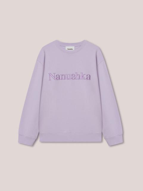 Nanushka REMY - Logo sweatshirt - Lilac