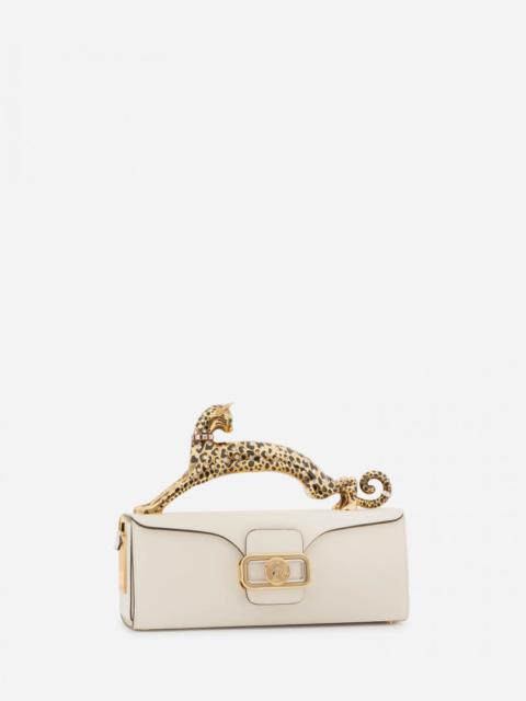 Lanvin PENCIL CAT BAG IN SHINY CALFSKIN LEATHER AND RHINESTONES