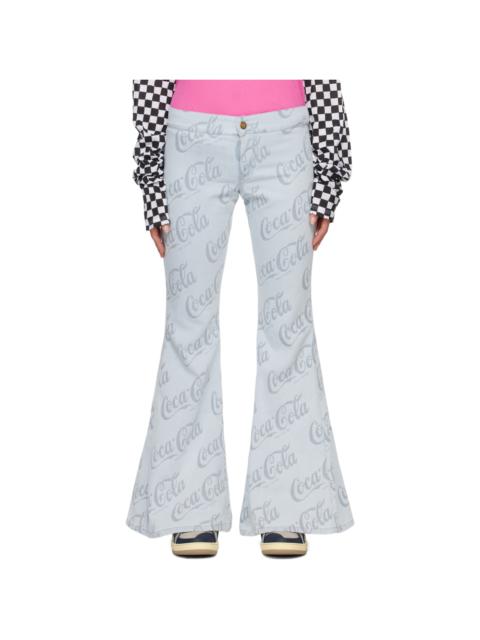 ERL Gray Jacquard Jeans