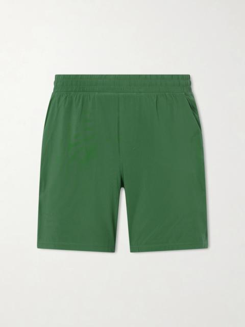 lululemon License to Train Straight-Leg 7" Mesh-Trimmed Recycled-Shell Shorts