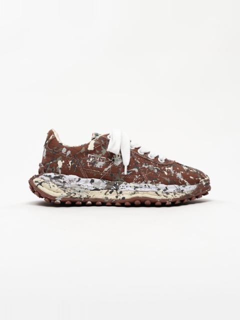 Maison MIHARAYASUHIRO "LARRY"OG Sole Sputtering Paint Canvas Low-top Sneakers