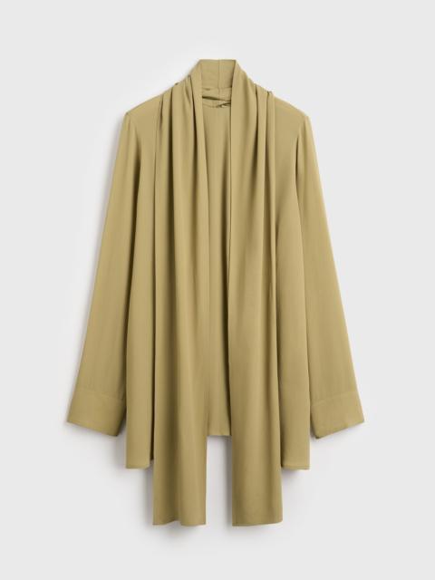 TOTEME Draped scarf blouse desert