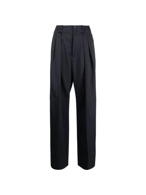 Plan C box-pleat tailored trousers