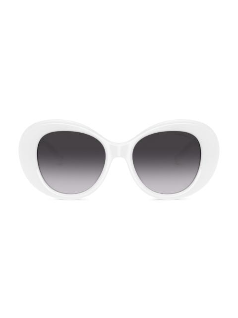 Tiffany & Co. Women's 52MM Round Sunglasses - Gradient Grey White