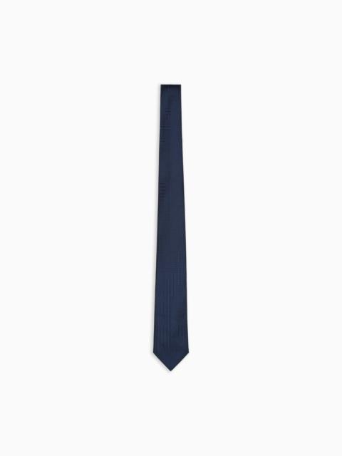 EMPORIO ARMANI TEXTURED PURE SILK TIE