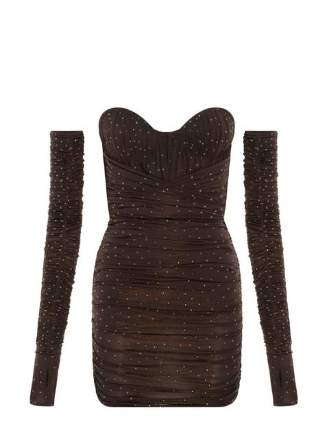 ALEX PERRY Koda ruched minidress