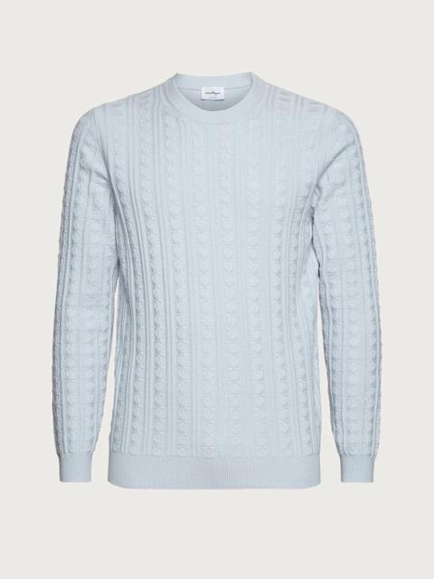 FERRAGAMO PATTERN STITCH SWEATER