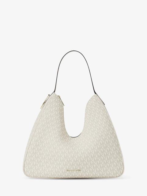 MICHAEL KORS Nayla Medium Signature Logo Shoulder Bag
