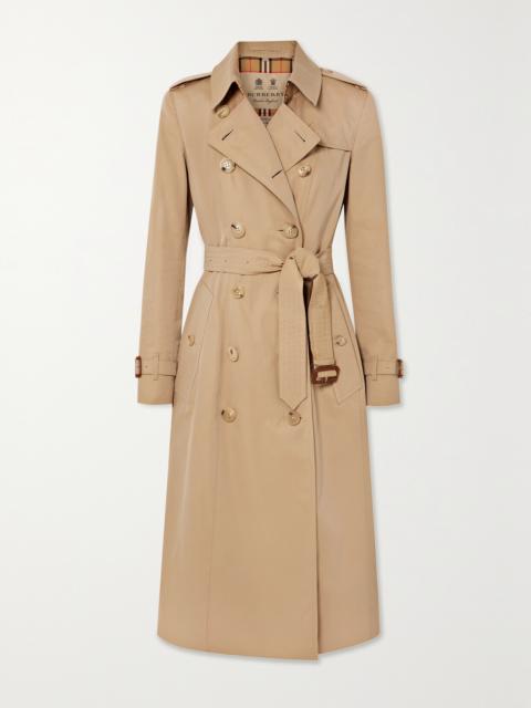 Burberry Chelsea Long Organic Cotton-gabardine Trench Coat
