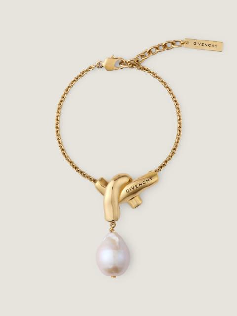 Givenchy CHAIN LINK BRACELET IN METAL AND PEARL