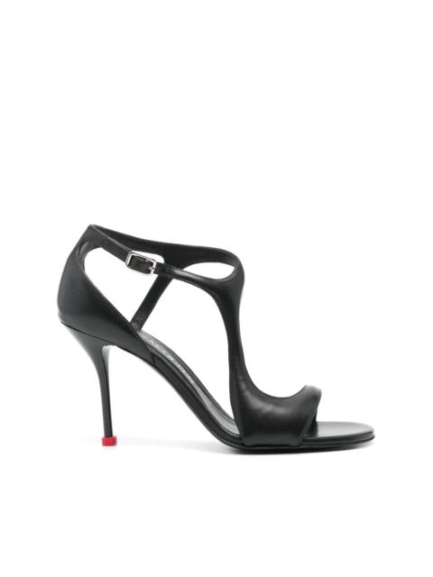 Alexander McQueen Harness 90mm leather sandals