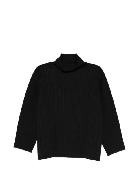 Pleats Please Issey Miyake A-Poc Shell mock-neck top