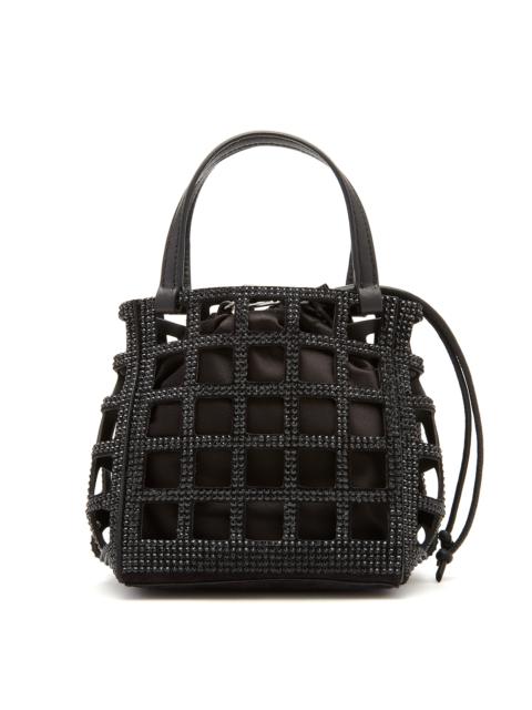 Oscar de la Renta MINI CRYSTAL GRID SQUARE TOTE