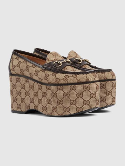 Women's Gucci Horsebit platform loafer