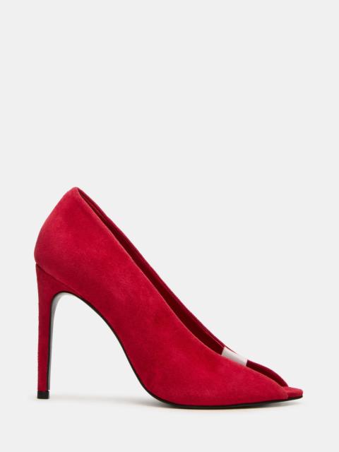 STEVE MADDEN SANTINO RED SUEDE