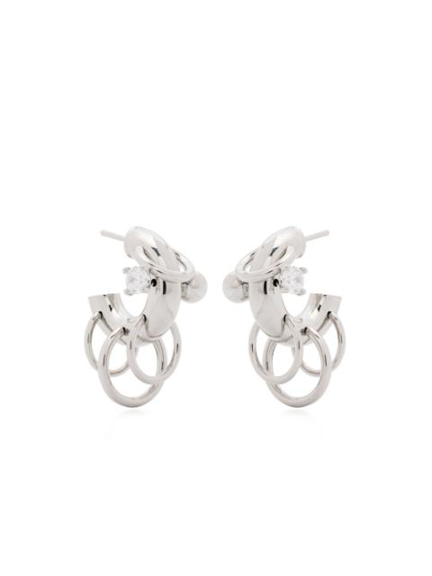 PANCONESI Pierced hoop earrings