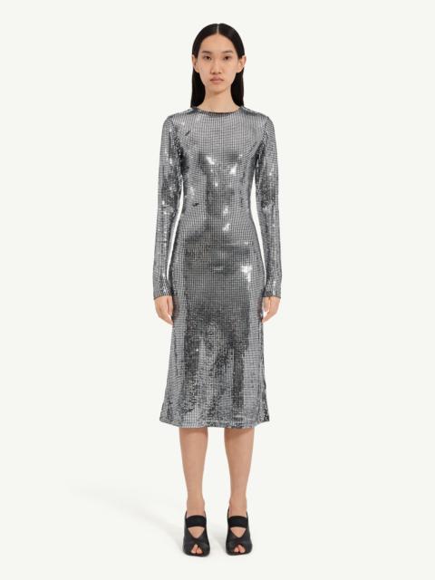 MM6 Maison Margiela Metallic midi dress