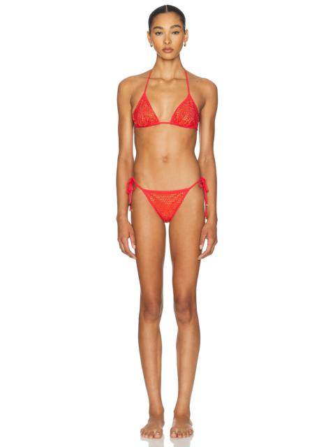 Dolce & Gabbana Jersey Strass Bikini Set