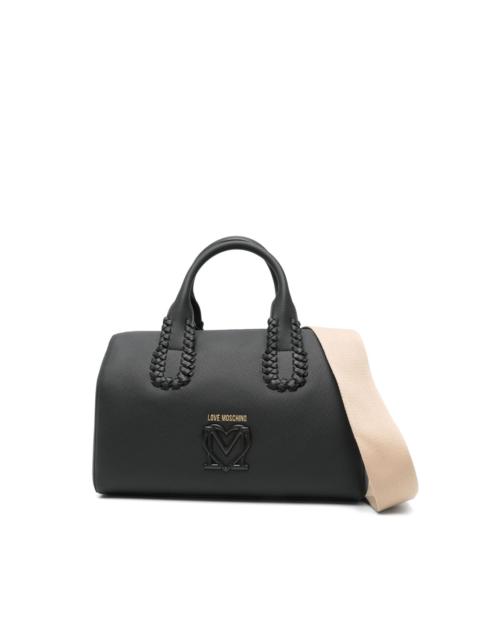 Moschino logo-plaque tote bag