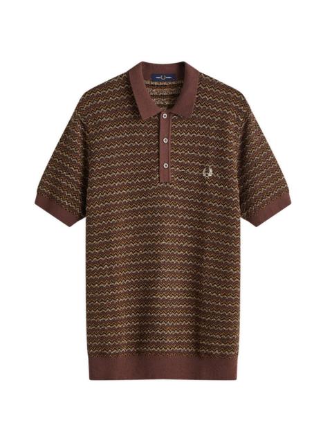 Fred Perry Boucle Jacquard Knit Polo