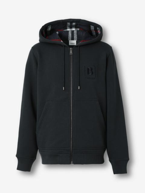 Burberry Letter Graphic Cotton Blend Hooded Top