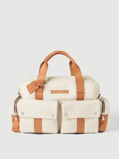 Brunello Cucinelli Grained calfskin leisure bag
