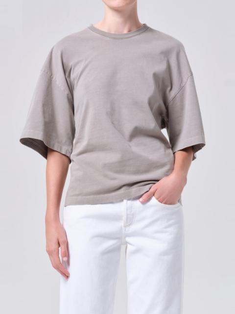 AGOLDE ELLERY TEE IN DRAB