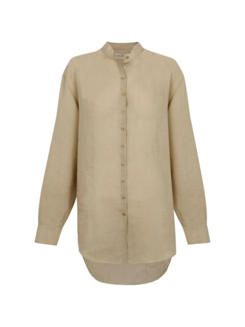 cortana Raoul band-collar shirt