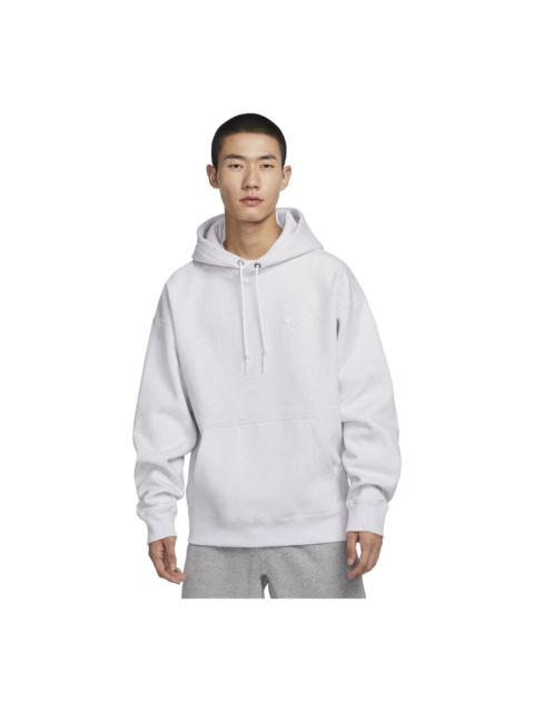 Nike Nike Solo Swoosh Fleece Pullover Hoodie 'White' DX1356-051