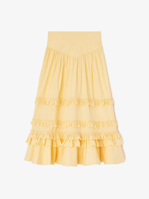 GANNI SKIRT IN YELLOW COTTON