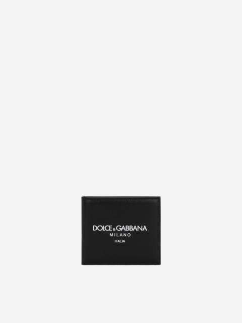 Dolce & Gabbana Calfskin bifold wallet with logo