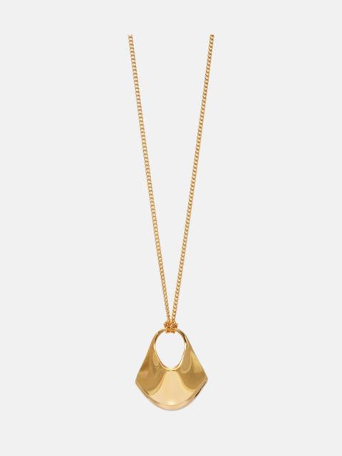 KHAITE Lotus 18kt gold-plated pendant necklace