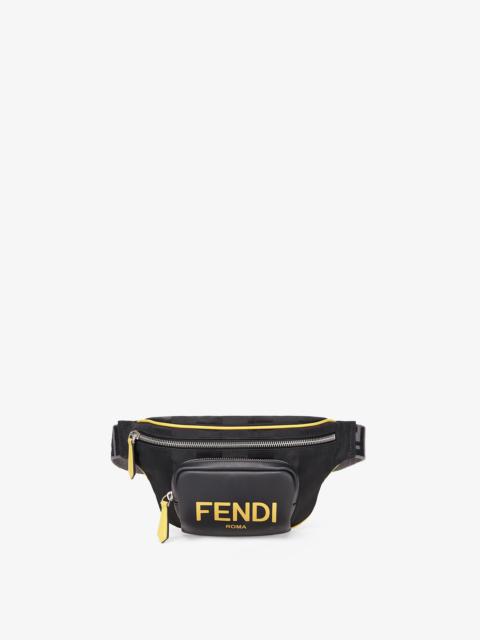 FENDI Black nylon belt bag
