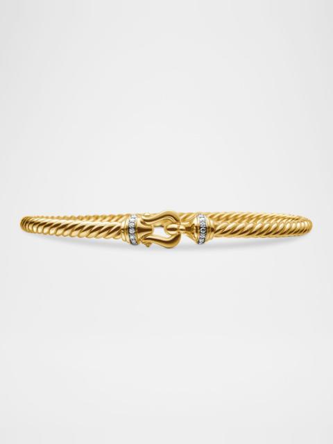 DAVID YURMAN 3.5mm Cable Buckle Bracelet in 18K Gold