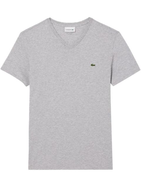 LACOSTE cotton jersey "Grey" T-shirt