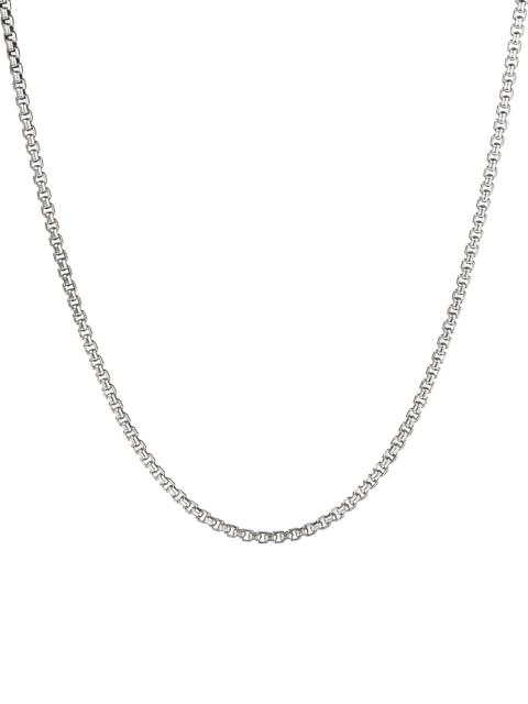 DAVID YURMAN Women's Sterling Silver Box Link Necklace - Silver