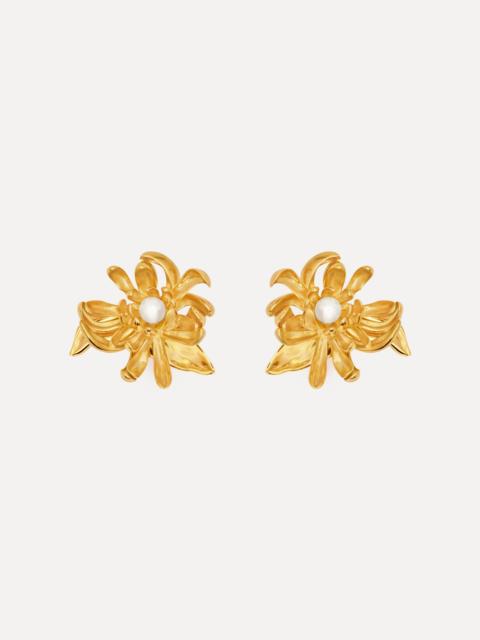 Oscar de la Renta CHRYSANTHEMUM EARRINGS