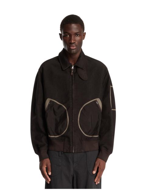 Massimo Osti Studio Black Harrington Zip Jacket