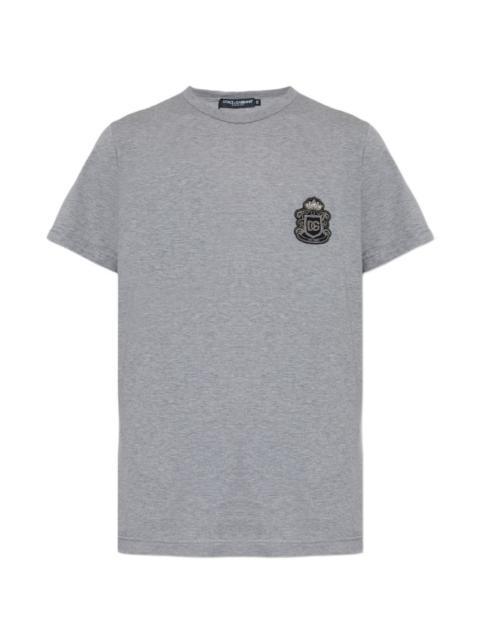 Dolce & Gabbana logo-embroidered T-shirt